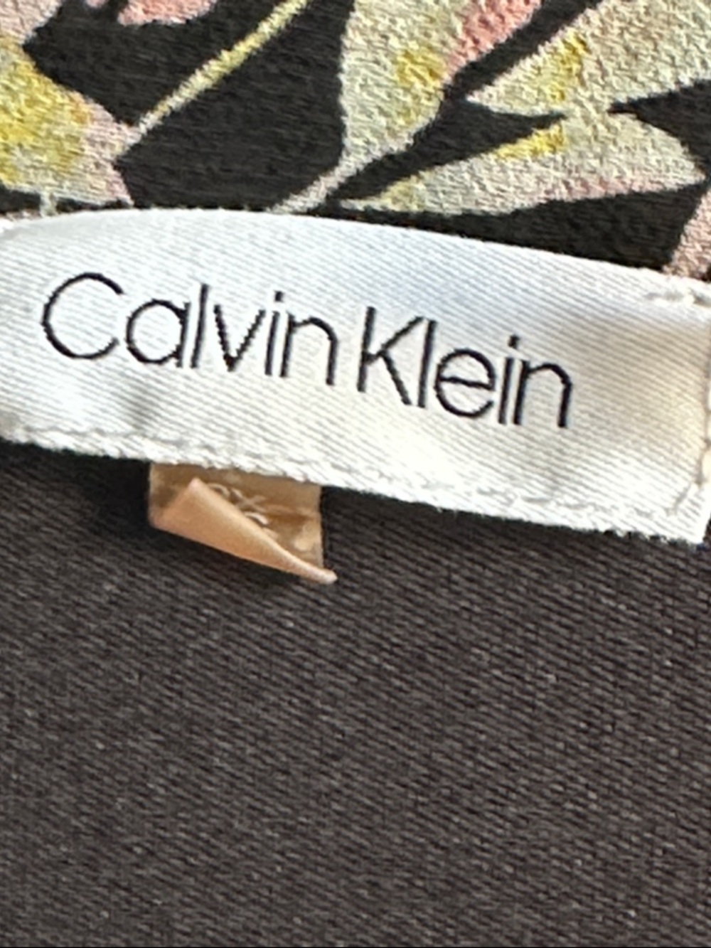 Calvin Klein Black Floral Tiered Dress - Picture 4 of 8